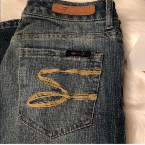 SEVEN7 Flare Premium Denim Jeans Women’s Size 8 Inseam 31” - Picture 6 of 8